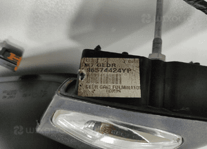 Lusterko lewe elektryczne citroen C5 iii X7 9 pin kabli 96574424YP europa 7