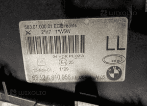 Lampa prawy przód przednia prawa BMW 3 E46 6910956 6910980 9