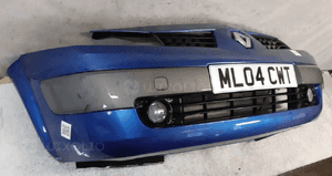 Zderzak przód przedni do renault megane ii 2 TEI45 błękitny niebieski przedlift halogeny 4
