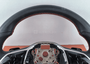 VW Volkswagen Golf 8 Kierownica Skóra Łopatki Czerwona nitka 5H0419089FM 3