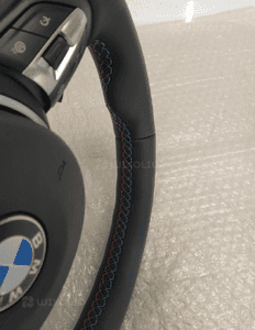 Bmw M2 M3 M4 F10 F11 F30 F20 F21 F15 F16 kierownica multifunkcyjna poduszka airbag łopatki niebiesko czerwona nić nowa oryginał 6