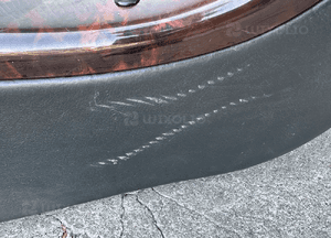 mercedes cl 215 podłokietnik dekor  drewno panel czarny szary 18