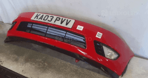 Zderzak przód przedni ford fiesta MK.6 6 vi K2 czerwony halogeny 3
