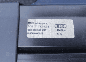 Roleta 8E9863553 7SY Siatka Bagażnika Niebieska Maritim Audi A4 B6 B7 Kombi Avant 16