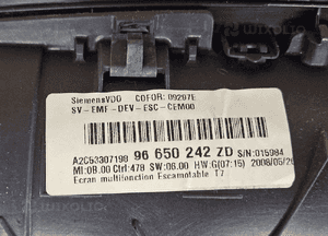 Peugeot 308 T7 3008 5008 monitor wyświetlacz radio nawigacja 96650242   ZD  96735367 ZD 2