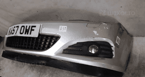 Zderzak przód przedni do opel astra h 3 ii gtc + halogeny Z157 srebrny 3