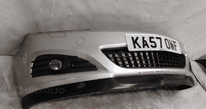 Zderzak przód przedni do opel astra h 3 ii gtc + halogeny Z157 srebrny 4