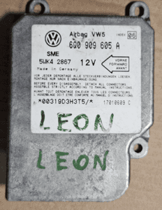 VW Passat B5 Golf IV 4 Seat Skoda sensor sterownik airbag poduszek  6Q0909605 H B A   6Q0909601 C 2