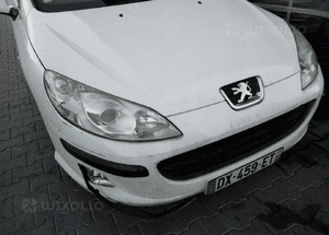 Peugeot 407 zderzak przod  przedni halogen 4