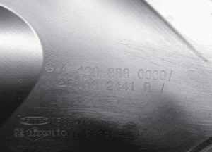 Kratka zderzaka lewa przód mercedes citan W420 A4208880000 3