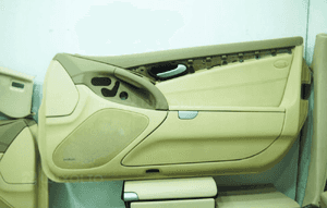 Tapicerka lewa prawa podsufitka schowek kolor beige 205A mercedes sl R230 12