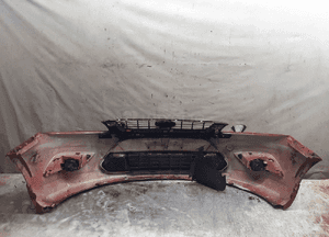 Zderzak przód przedni ford focus MK.2 2 ii lift fl st line rs N7 bordo bordowy halogeny 5