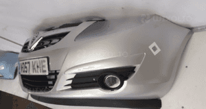 Zderzak przód przedni do opel corsa d halogeny Z157 srebrny 3