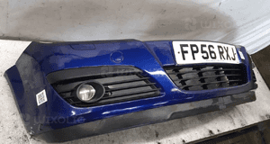 Zderzak przód przedni opel astra h 3 iii Z21B granatowa halogeny 4