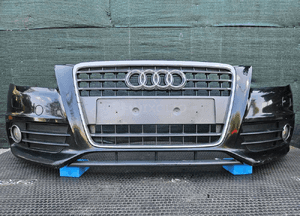 Zderzak Przód Przedni S-Line Czarny LY9B Atrapa Gril Kratki Halogeny Audi A4 B8 Sedan Kombi 09r 3