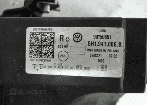 Vw golf viii 8 lampa przednia prawa europa 9