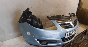 Zderzak przód przedni opel corsa d Z21C halogeny błękitny 4