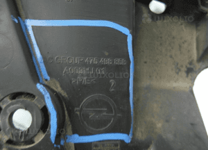 Opel corsa f osłona dolna zderzak przód A009HJ01 3
