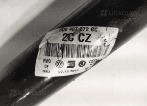 Półoś prawa przód długa vw golf vii 1.2 tsi 5Q0407272CC 2012-2016 6