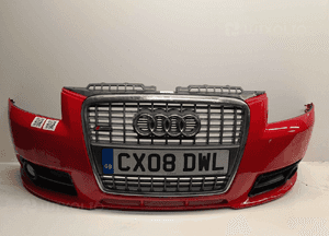 Zderzak przód przedni do audi A4 B7 s line s-line LZ3J czerwony halogeny 1