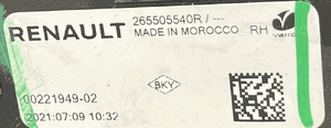 LAMPA PRAWY TYL RENAULT MEGANE V E-TECH 265505540R 5