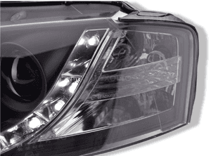 Stylowe  Lampy Reflektory Do AUDI A3 8P Od 2003 Do 2008 Roku + ŻARÓWKI LED 8