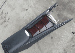 mercedes gl ml 164 podłokietnik skora drewno dekor  beżowy czarny 6