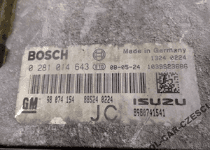 KOMPUTER SILNIKA OPEL ASTRA 1.7 CDTI 0281014643 2