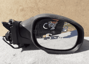 Lusterko elektryczne prawe citroen C3 5-PIN czarny mat oryginał 3