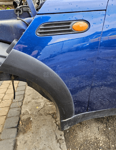 Mini Cooper ONE R50 blotnik przod prawy lewy  Indi Blue 1