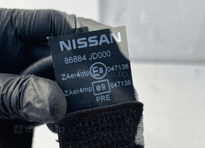 Nissan qashqai 1 i J10 pas bezpieczeństwa prawy przód napinacz 86884JD00A 7