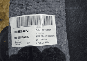 BOCZEK BAGAŻNIKA LEWY PRAWY NISSAN MICRA K14 5