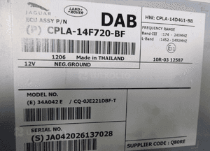Jaguar xf X250 moduł sterownik audio radia dab 14