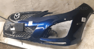 Zderzak przód przedni do mazda 6 gh ii 2 lift fl granat granatowy 35J halogeny 3