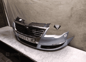Zderzak przód przedni vw volkswagen passat B6 LB5M błękitny 2
