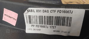 Osłona obudowa plastik deski konsoli Renault Laguna III 4