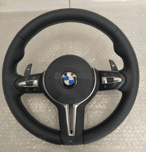 Bmw M2 M3 M4 F10 F11 F30 F20 F21 F15 F16 kierownica multifunkcyjna poduszka airbag łopatki niebiesko czerwona nić nowa oryginał 2