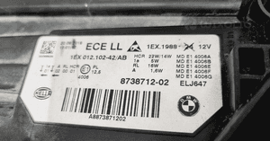Reflektor prawy full led bmw 3 F30 F31 lift lci europa 4