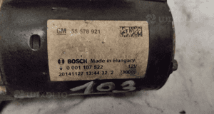 Rozrusznik opel 1.4T A14NET 55578921 0001107522 2