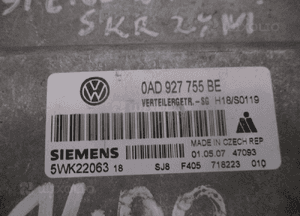Sterownik reduktora touareg 7L fl 0AD927755BE 2