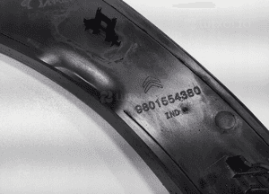 Listwa błotnika prawy tył renault C4 cactus 9801554380 2017-2020 lift 11