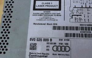 Audi A3 8V czytnik nawigacji multimedia 8V0035889B 2016 5