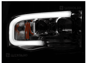 Reflektory dodge ram 02-06R led tube light black 3