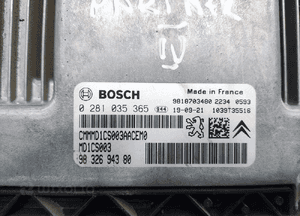 KOMPUTER SILNIKA CITROEN BERLINGO PARTNER IV 1.5 BHDI 9832694380 0281035365 4