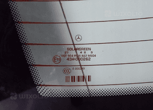 Mercedes W221 Szyba Zielona Tył - 6027 12