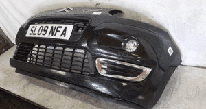 ^ ZDERZAK PRZÓD PRZEDNI CITROEN C3 PICASSO KTV KTVD CZARNY HALOGENY 3