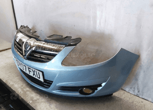 Zderzak przód przedni opel corsa d błękitny Z21Z halogeny 2