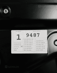 Mechanizm podnośnik ramka szyby Drzwi lewy tył VW Touareg 3