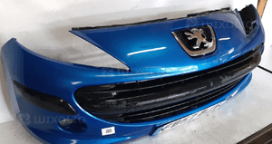 Zderzak przód przedni do peugeot 207 kmf niebieski halogeny 2
