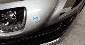 * ZDERZAK PRZÓD PRZEDNI DO PEUGEOT 308 HALOGENY EZRC SREBRNY 2